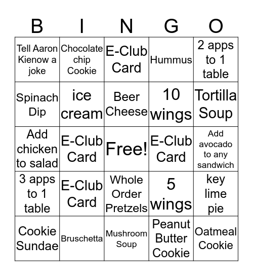 Sunny Days Bingo! Bingo Card