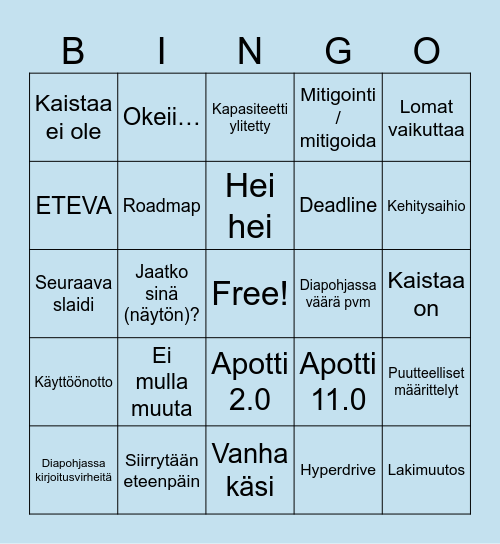 IP Bingo Card