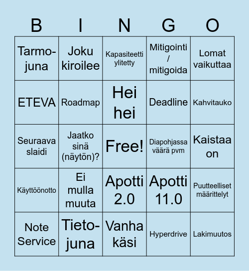 IP Bingo Card