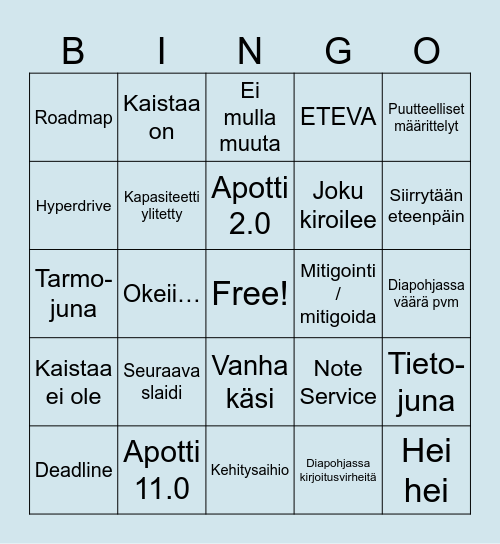 IP Bingo Card