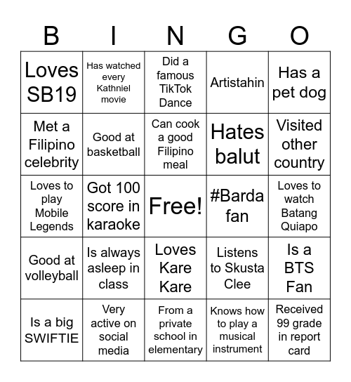 9-BOOK BINGO! Bingo Card