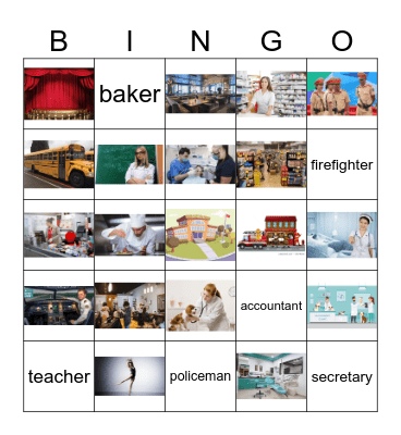 Occupation Bingo Card