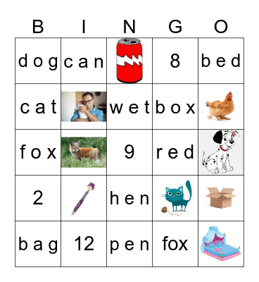 English Short Stories & more Bingo Card