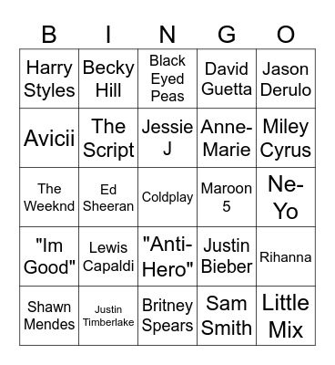 Heart Bingo Card