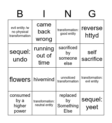 bingo time babeyyyy Bingo Card