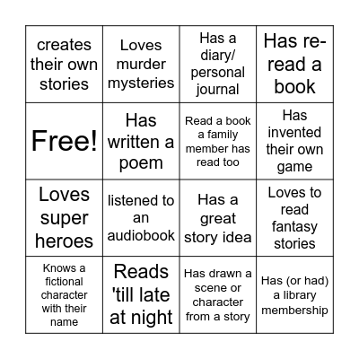 Find someone who... Bingo Card