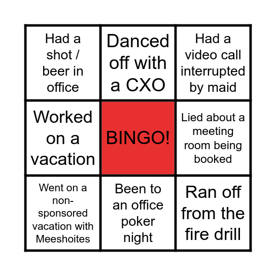 Meesho Bingo 1 Bingo Card