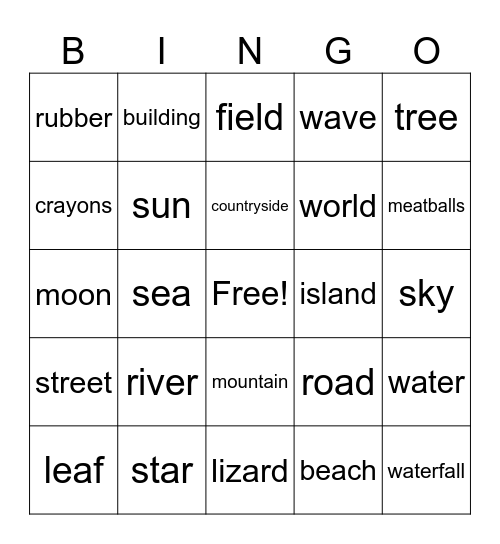 YLE - BINGO Card