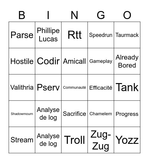 Apply Focus Bingo Card