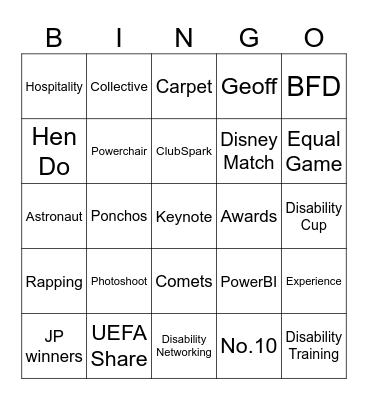 Dev Team Moments Bingo Card