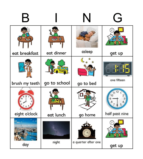 Muy day Bingo Card