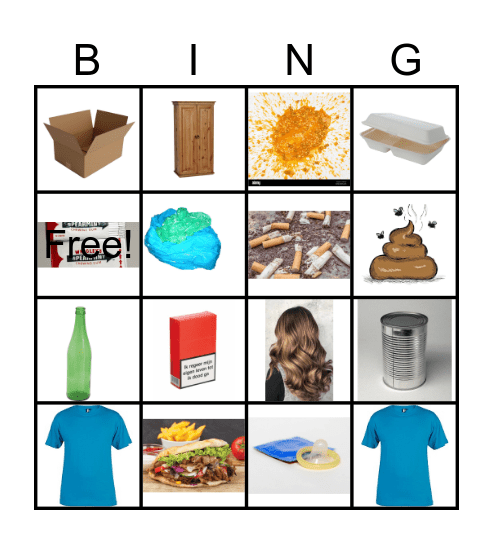 Müllsammel-Bingo Card