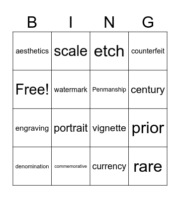 Money and more 6th Grade Bingo Card