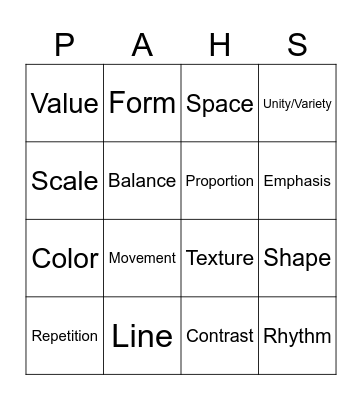Foundations Level 2 Bingo Card