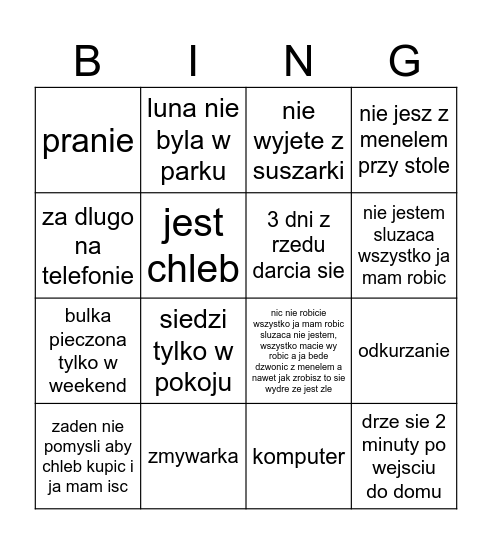 Darcie sie Bingo Card