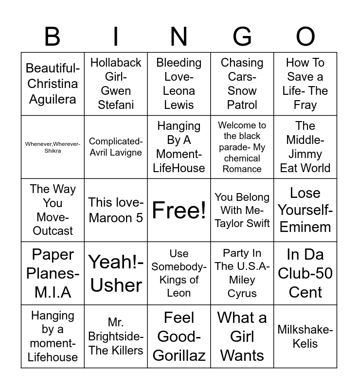 2000-s-pop-hits-bingo-card