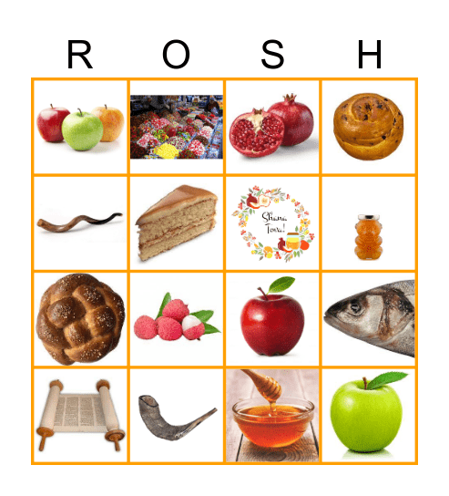 Rosh Hashanah Bingo Card