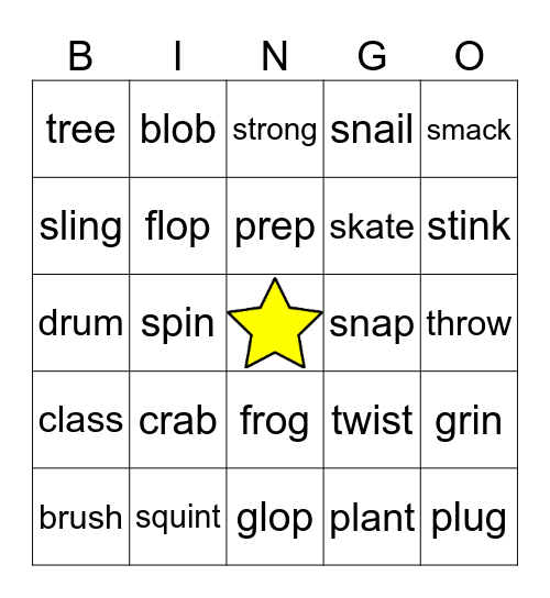 Blend Bingo Card