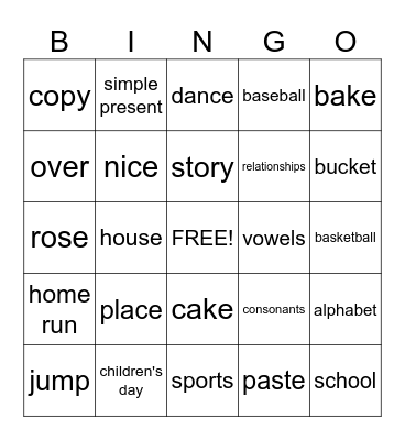 SUPERMAN Bingo Card