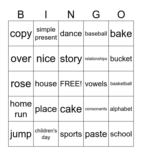 SUPERMAN Bingo Card