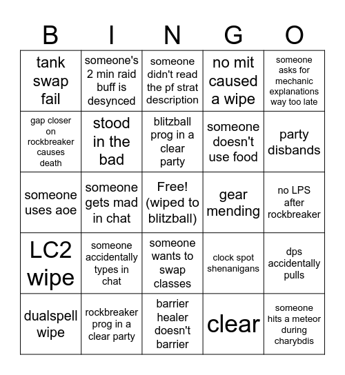 P9S Prog Bingo Card