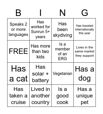 CXM Bingo Card