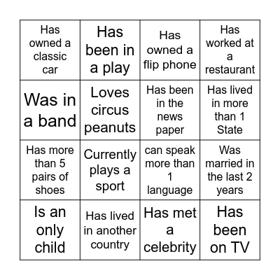 ATS Picnic Bingo! Bingo Card