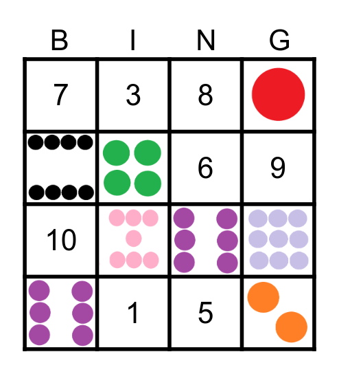 Number Bingo! Bingo Card