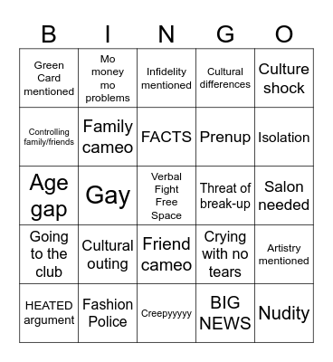 90 Day Bingo Card