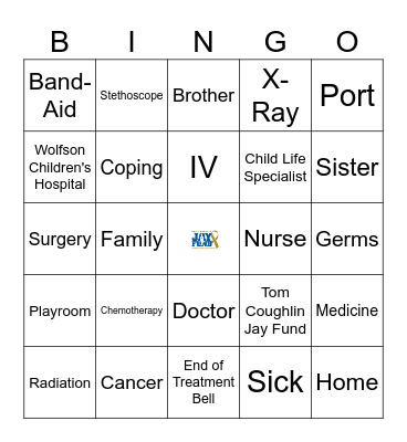 Childhood Cancer Awareness Month Bingo Card