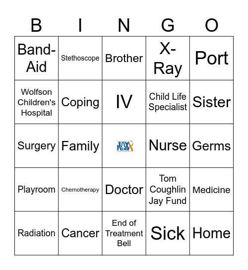 Childhood Cancer Awareness Month Bingo Card