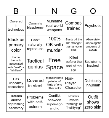 Did Torm ghostwrite your character? Bingo Card