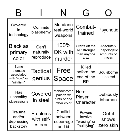 Did Torm ghostwrite your character? Bingo Card