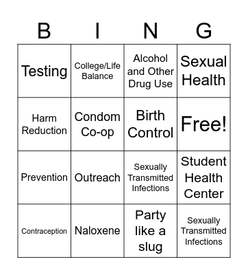 SHOP Bingo Card