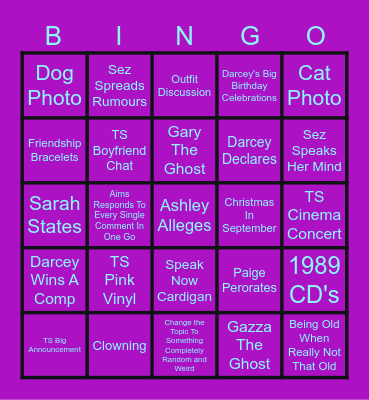 Bagel Bingo Card