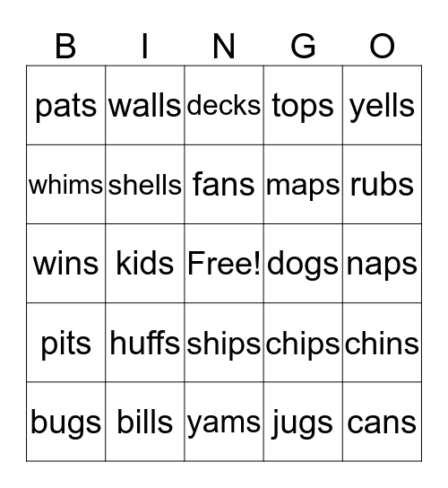 1.6 BINGO Card