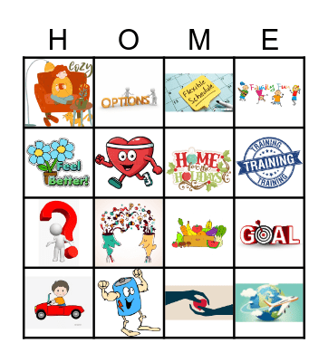 Home Therapy Bingo Card