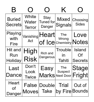 Mystery BookO Bingo Card