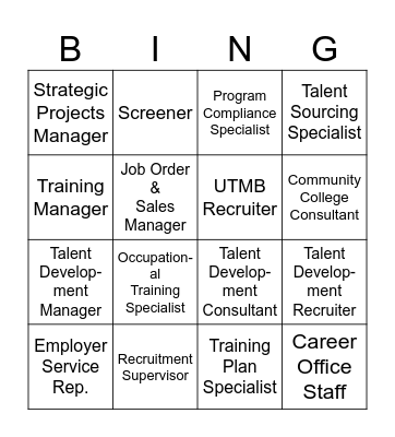 Who's Who Bingo Card