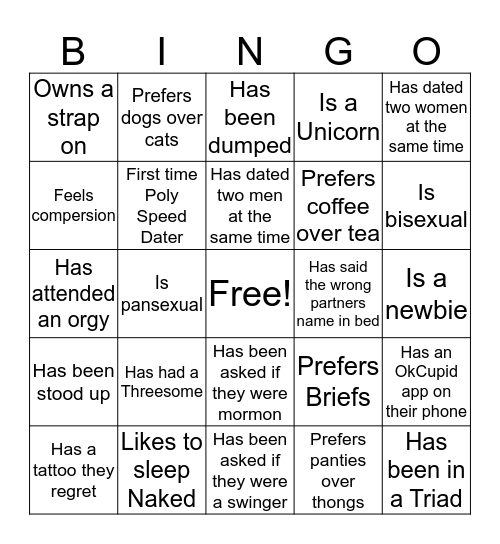 BINGO Card
