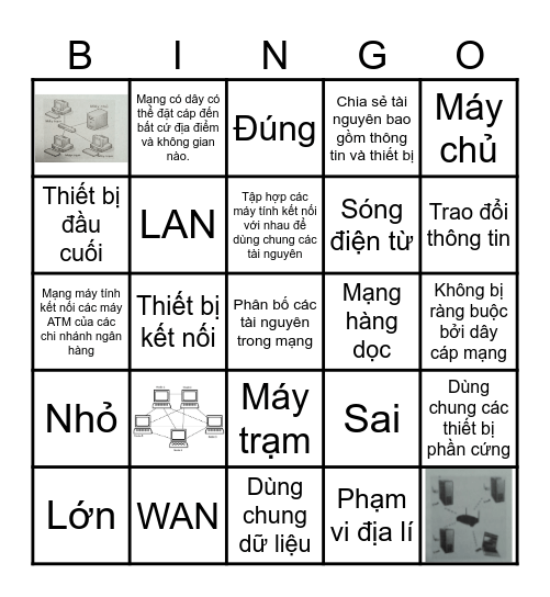 BÀI 1: MẠNG MÁY TÍNH Bingo Card