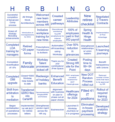 CELEBRATE!! Bingo Card