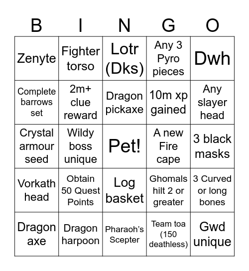 Chillscape Bingo 2.0 Bingo Card