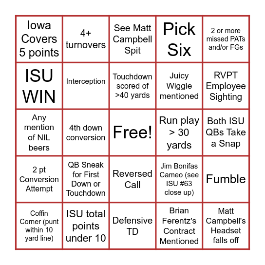 09/09/23 CY-Hawk RVPT Make a Wish Fundraiser Bingo Card