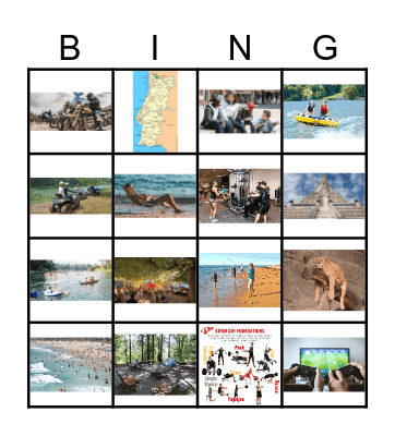 SUMMER HOLIDAY ACTIVITIES Bingo Card