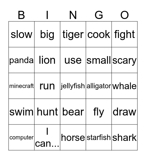 Review Bingo Card