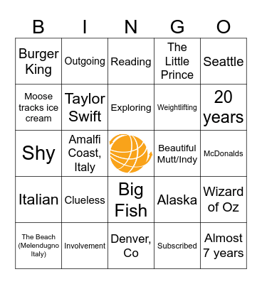 Marketing Bingo Card