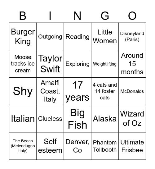 Marketing Bingo Card