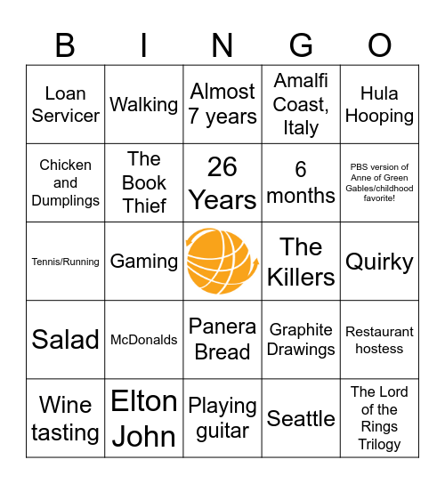 Marketing Bingo Card