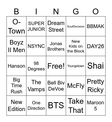 Boi Bandz Just Tha Bandz Bingo Card